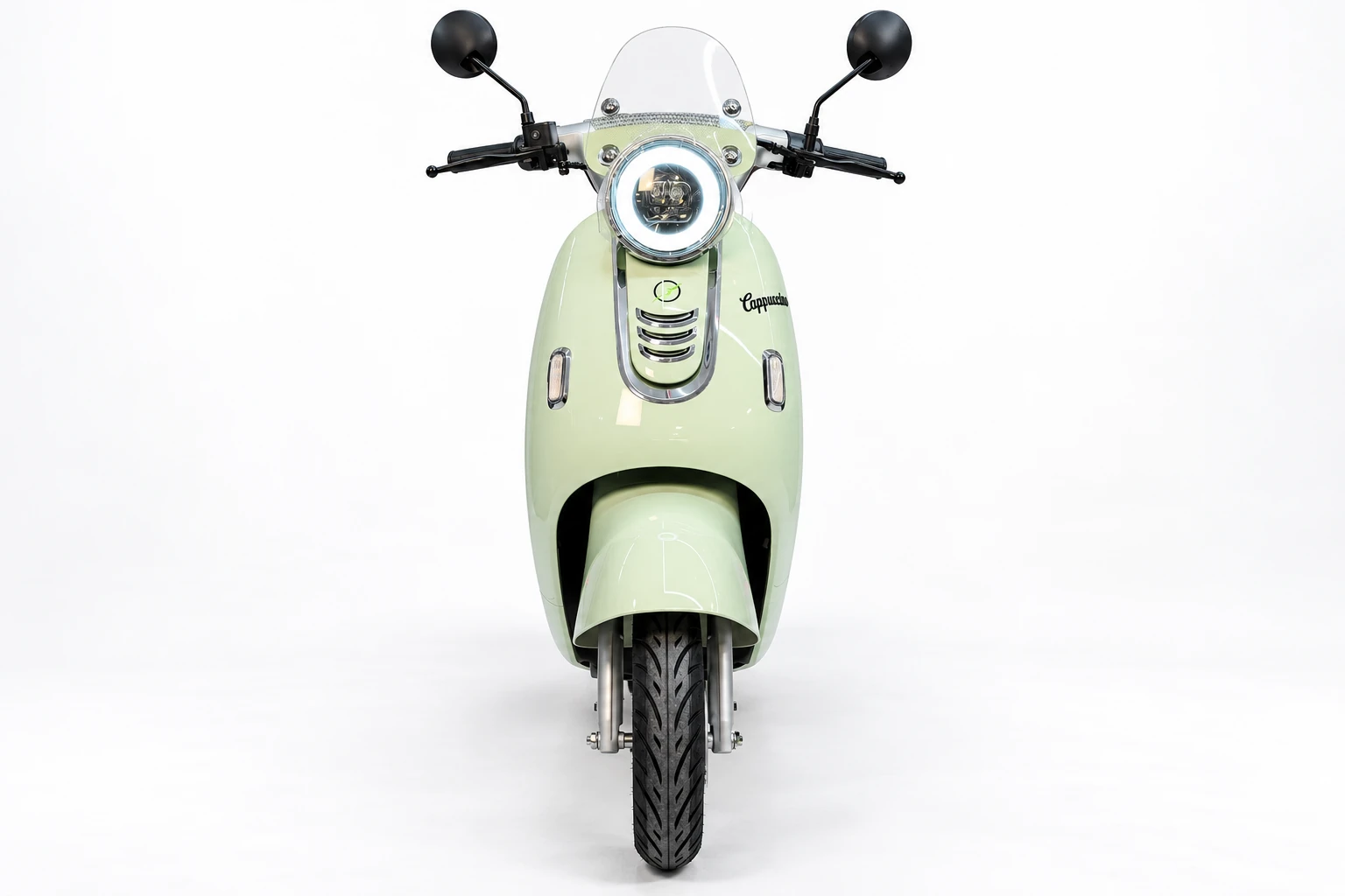 Scooter elétrica Cappuccino verde - frente