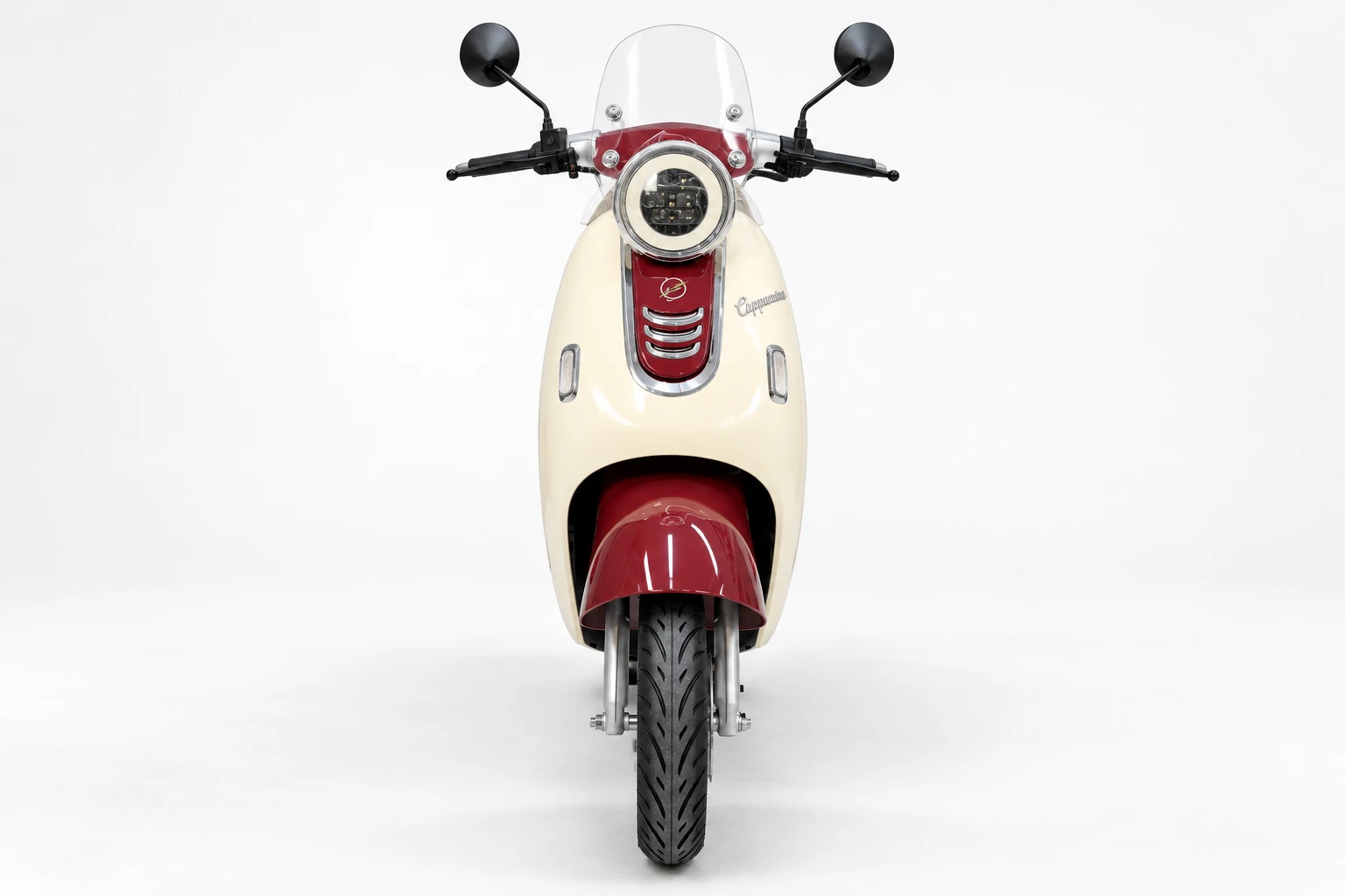 Scooter elétrica Cappuccino vermelha - frente