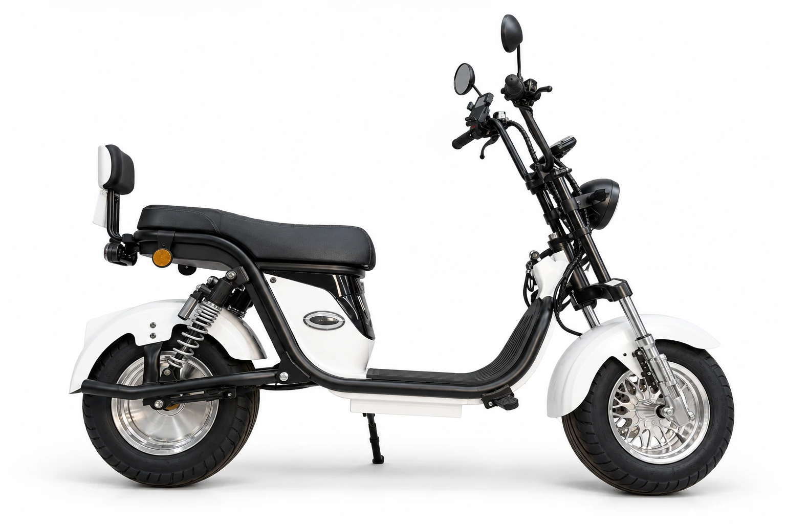 Scooter elétrica X18 Stylus branca - lateral direita
